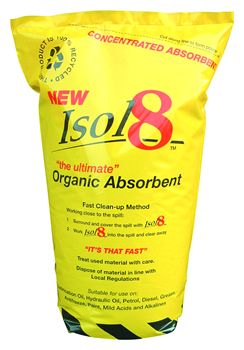 Isol8 Granules - The Ultimate Absorbent for Spills - Organic Loose Absorbent 5 Pks/Box - ISO8